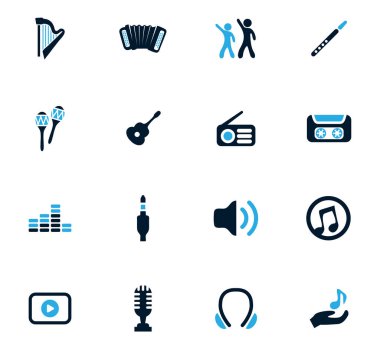 Disko veya Club Icons set