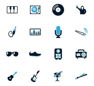 Disko veya Club Icons set