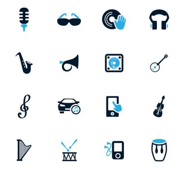 Disko veya Club Icons set