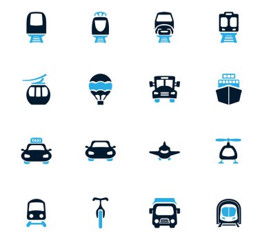 toplu taşıma Icons set