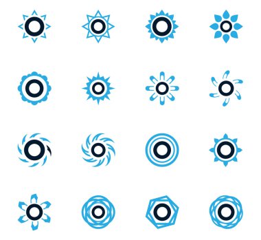 Güneş simgeleri kümesi