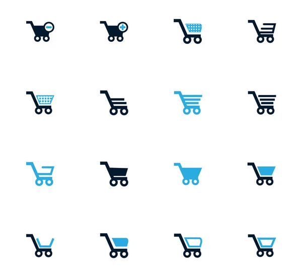 Alışveriş Bascket Icons set — Stok Vektör