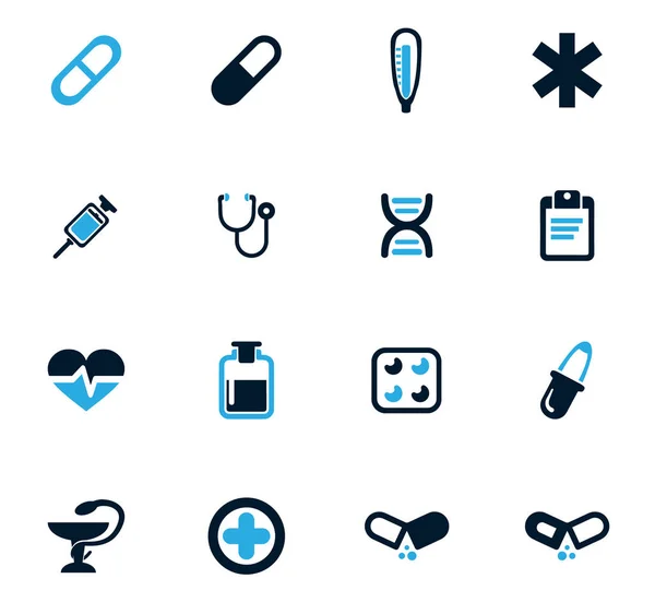 Set icone mediche — Vettoriale Stock