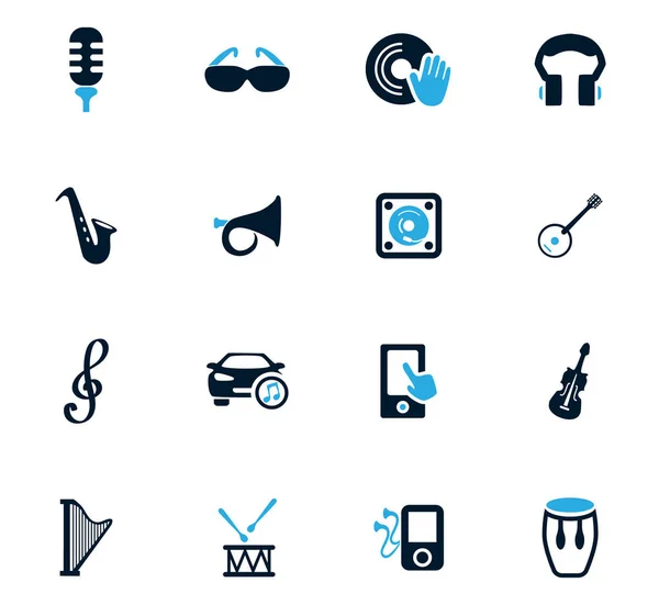 Conjunto de iconos Disco o Club — Vector de stock