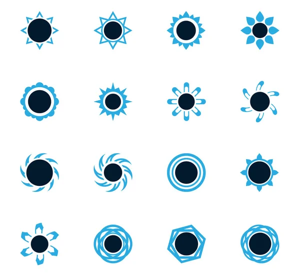 Güneş simgeleri kümesi