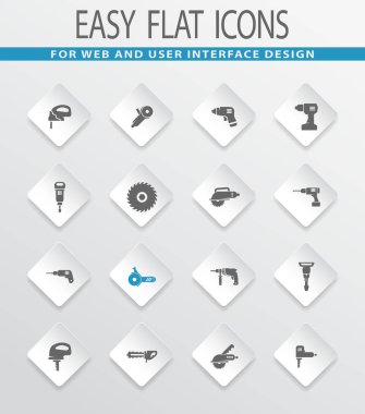 güç araçları Icons set