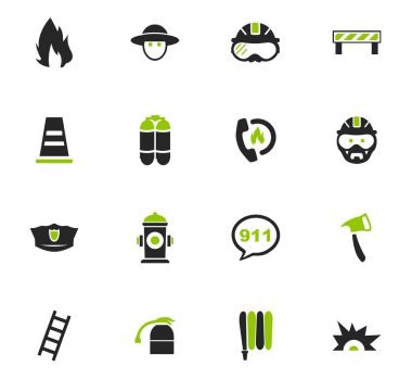 İtfaiye Icons set