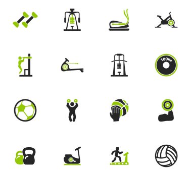 Spor aletleri Icons set