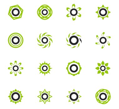 Güneş simgeleri kümesi
