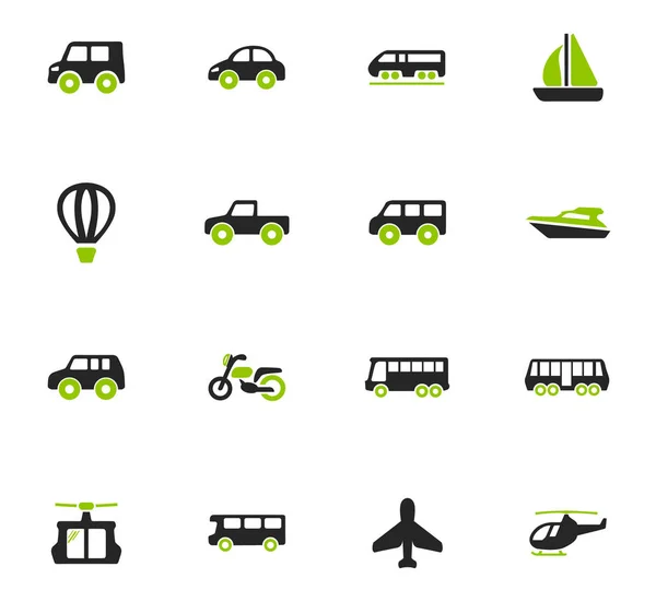 Conjunto de iconos de transporte público — Vector de stock