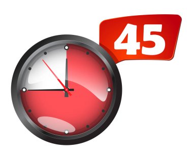 Zamanlayıcı yuvarlak duvar office saat 45 dakika