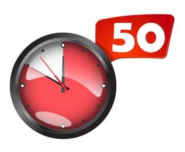Zamanlayıcı yuvarlak duvar office saati 50 dakika