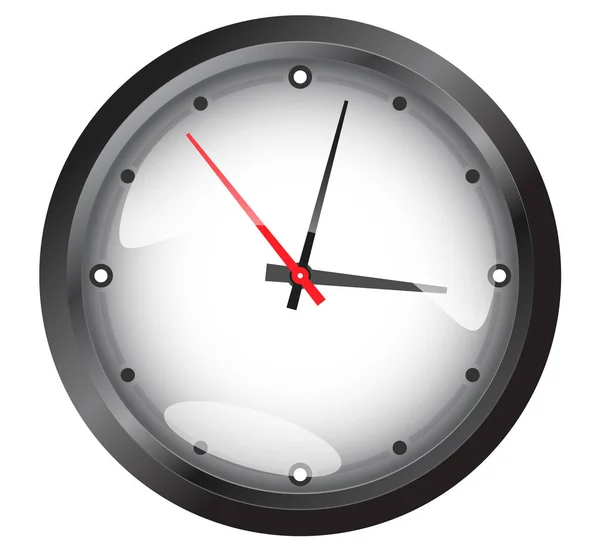 Stitlnye round wall office clock — Stock Vector