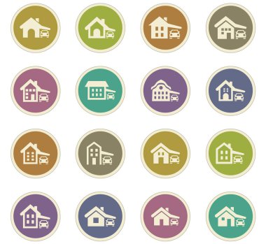 ev tipi Icons set