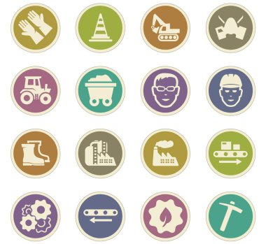 Endüstriyel Icons set