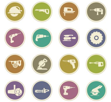 güç araçları Icons set