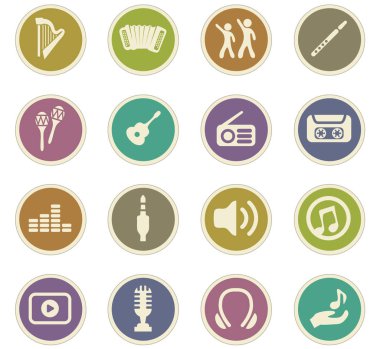 Disko veya Club Icons set