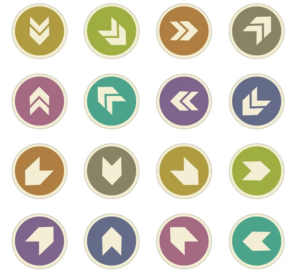 Pijlen icons set — Stockvector