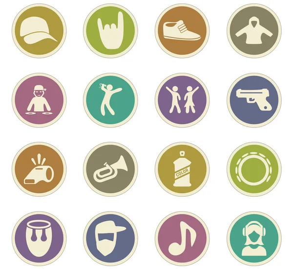 Conjunto de iconos musicales — Vector de stock