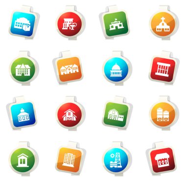 Altyapı şehir simgelerin ayarlamak