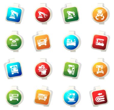 Makine aracı Icons set