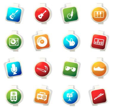 Disko veya Club Icons set