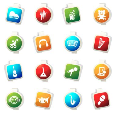 Çocuk oyuncakları Icons set