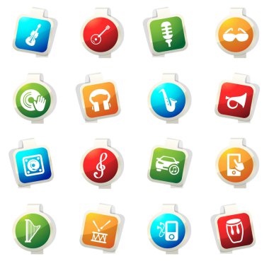 Disko veya Club Icons set