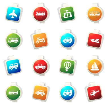 toplu taşıma Icons set