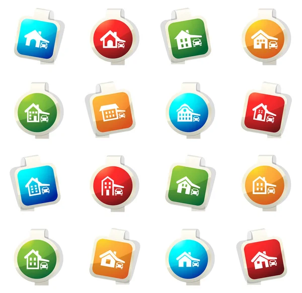 ev tipi Icons set