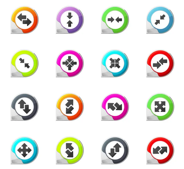 Pijlen icons set — Stockvector