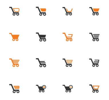 Alışveriş Bascket Icons set
