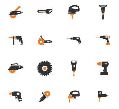 güç araçları Icons set