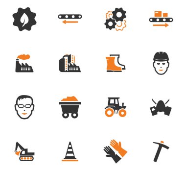 Endüstriyel Icons set