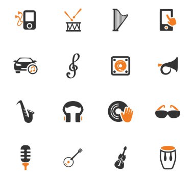 Disko veya Club Icons set