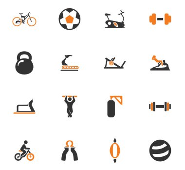 Spor aletleri Icons set