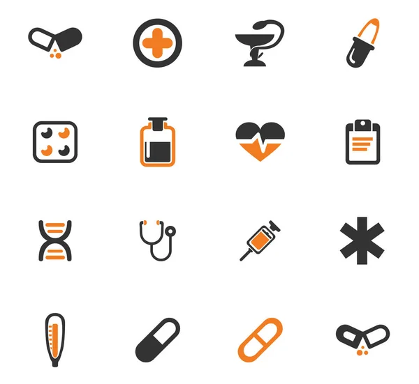 Conjunto de ícones médicos —  Vetores de Stock
