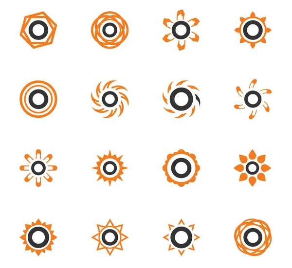Güneş simgeleri kümesi