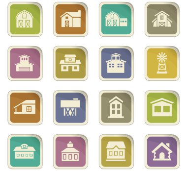 Icon set bina çiftlik
