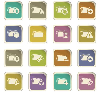 Klasörleri Icons set