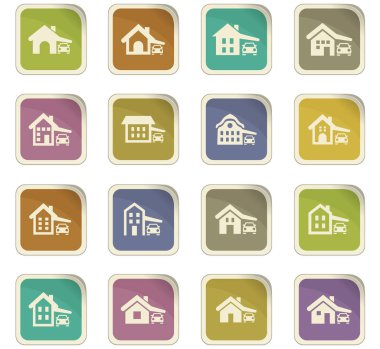 ev tipi Icons set
