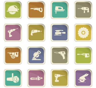 güç araçları Icons set
