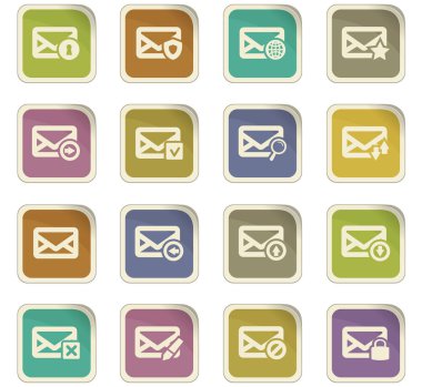 Posta ve zarf simgeleri ayarlandı