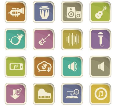 Disko veya Club Icons set