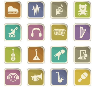 Çocuk oyuncakları Icons set