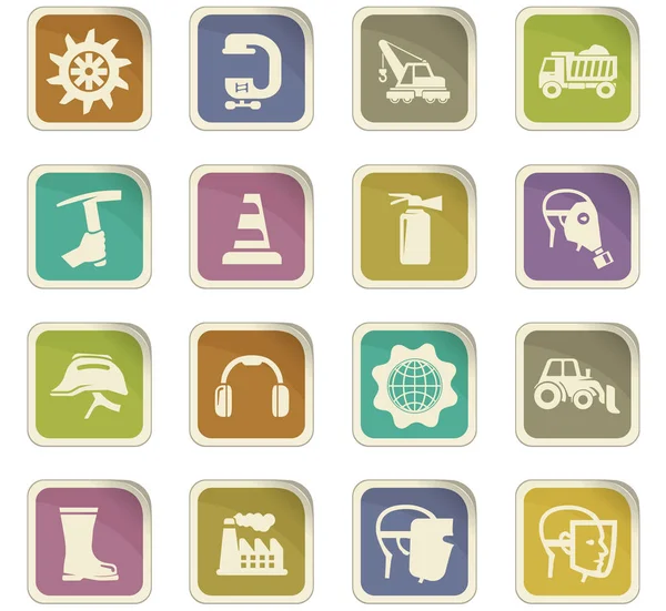 stock vector Industrial icons set