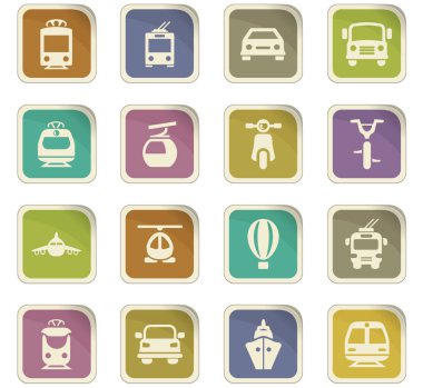 toplu taşıma Icons set