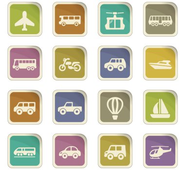 toplu taşıma Icons set