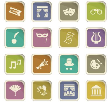 Tiyatro Icons set
