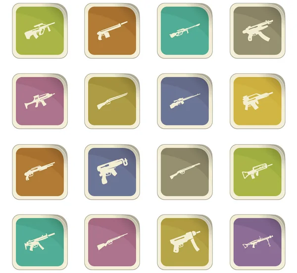 Set van handwapens — Stockvector